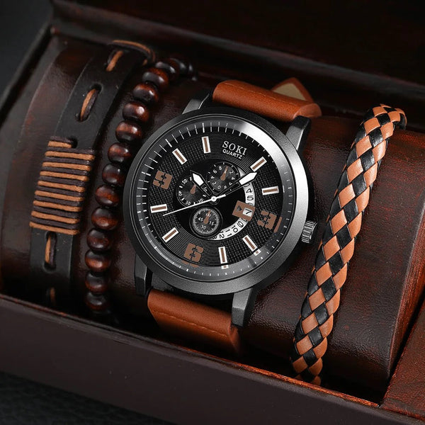 SOKI New Men's Business  Wristwatch