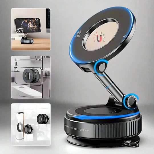 ✅ 360° Magnetic Phone Mount – Foldable & Ultra-Strong Grip