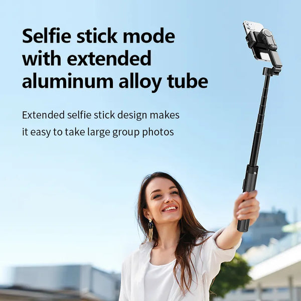 2025 C16 Intelligent Selfie Stick Expandable Phone Holder Detachable Wireless Remote Control Stabilizer for Facial Recognition
